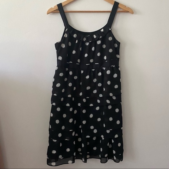 Loft Polka Dot Ruffle Dress - Picture 1 of 5